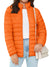 Damen-Pufferjacke mit durchgehendem Reißverschluss