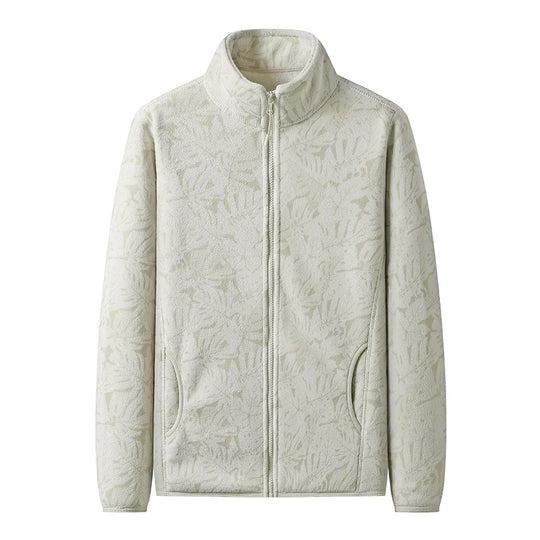 Bedruckte gebürstete Fleecejacke für Frauen