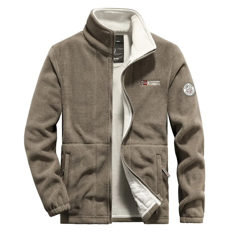 Herren Dicken Polar Fleece Jacke