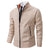 Warme Herren-Fleece-Strickjacke mit Reißverschluss