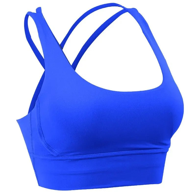 Atmungsaktiver Cross Back Sport-BH für Frauen