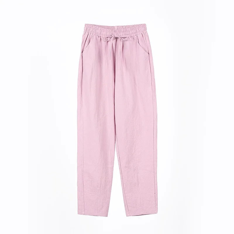 Haremshose mit elastischer Taille für Frauen