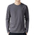 Unifarbenes Langarm-T-Shirt für Männer