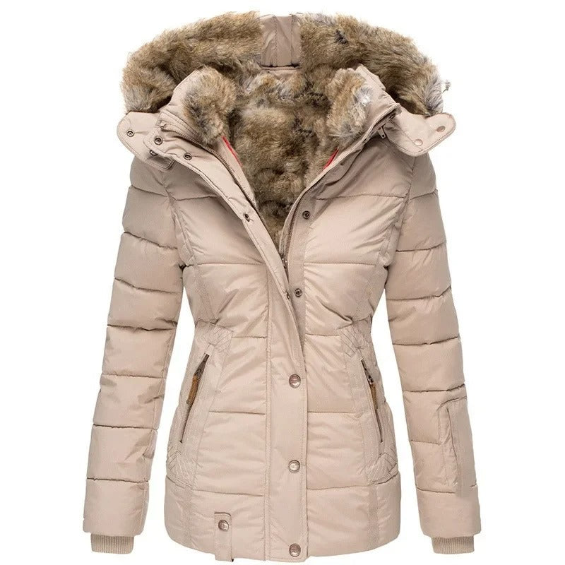 Warme Baumwoll-Steppjacke für Damen