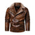 Herren Lederjacke mit Fellkragen