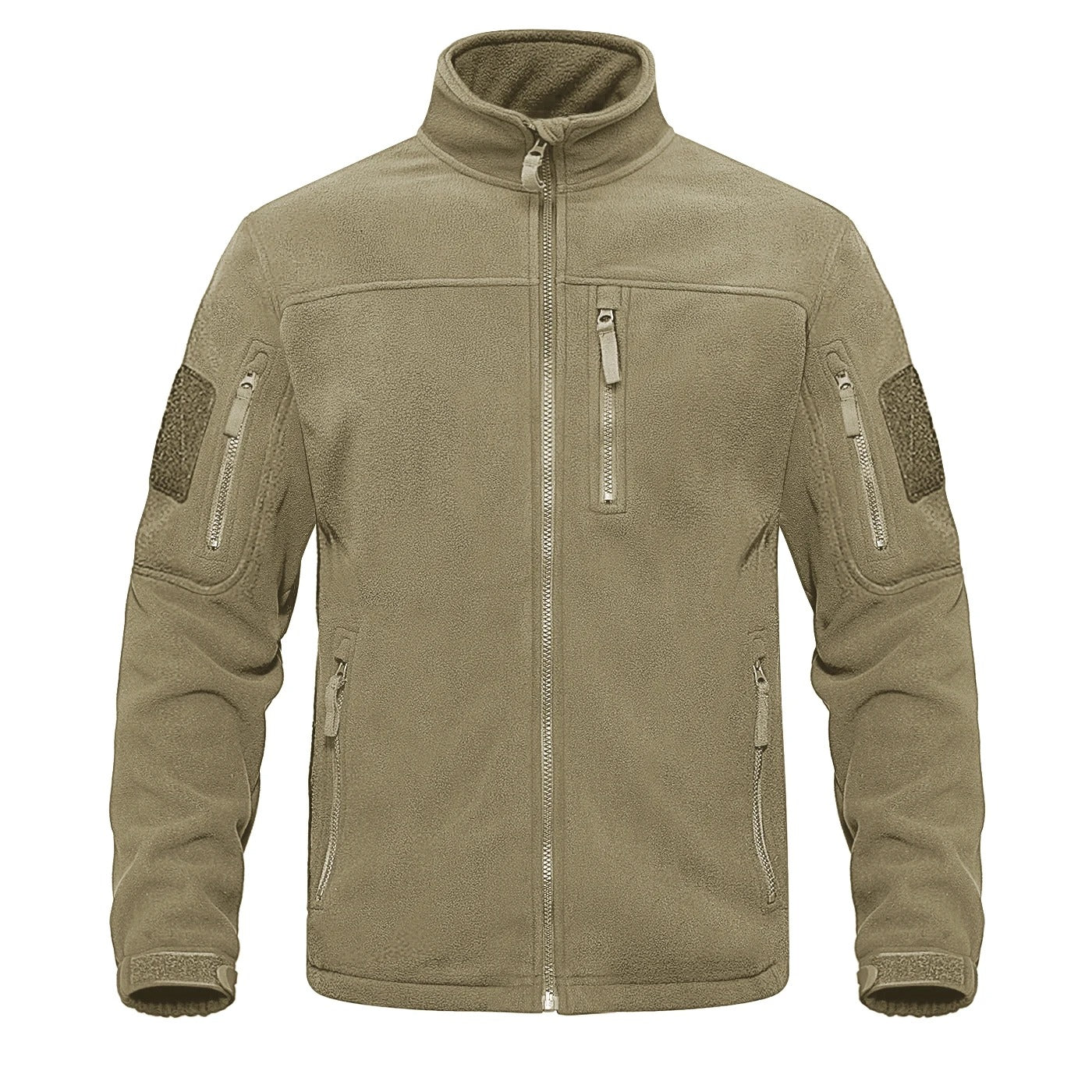Herren-Fleecejacke mit durchgehendem Reißverschluss