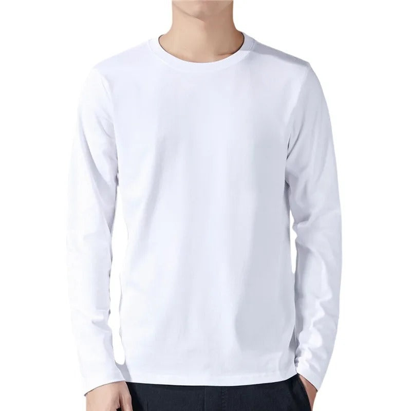 Langarm-T-Shirt aus Baumwolle für Männer