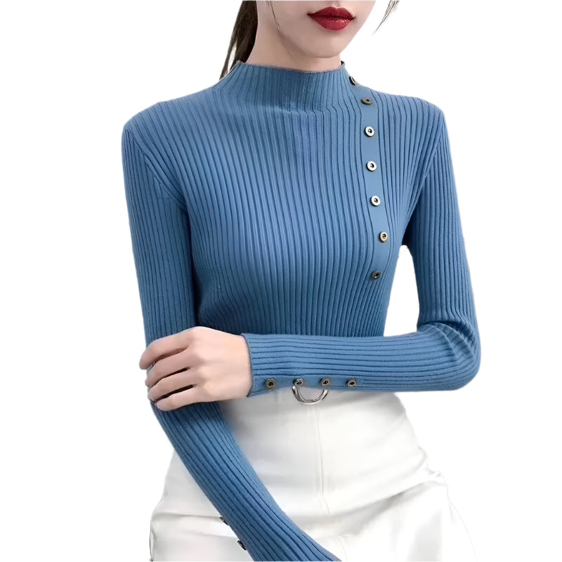 Rollkragenpullover mit langen Ärmeln für Damen