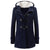 Lässiger Winter-Knopf-Hoodie für Frauen