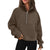 Damen-Fleecejacke mit Stehkragen