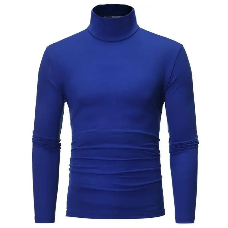 Schmal geschnittenes Thermo-Wintertop mit hohem Halsausschnitt für Männer