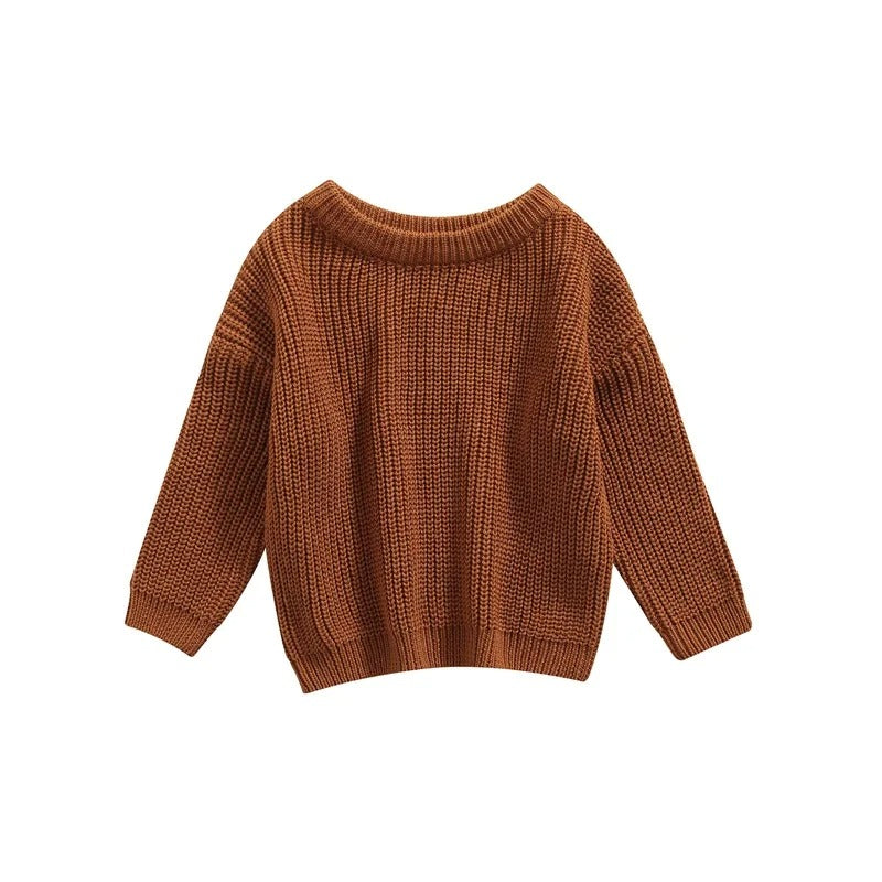 Lässiger Strickpullover für Kinder