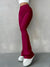 Damenhose mit hoher Taille und Rippbündchen