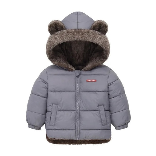 Kinder-Kaschmirjacke mit Kapuze