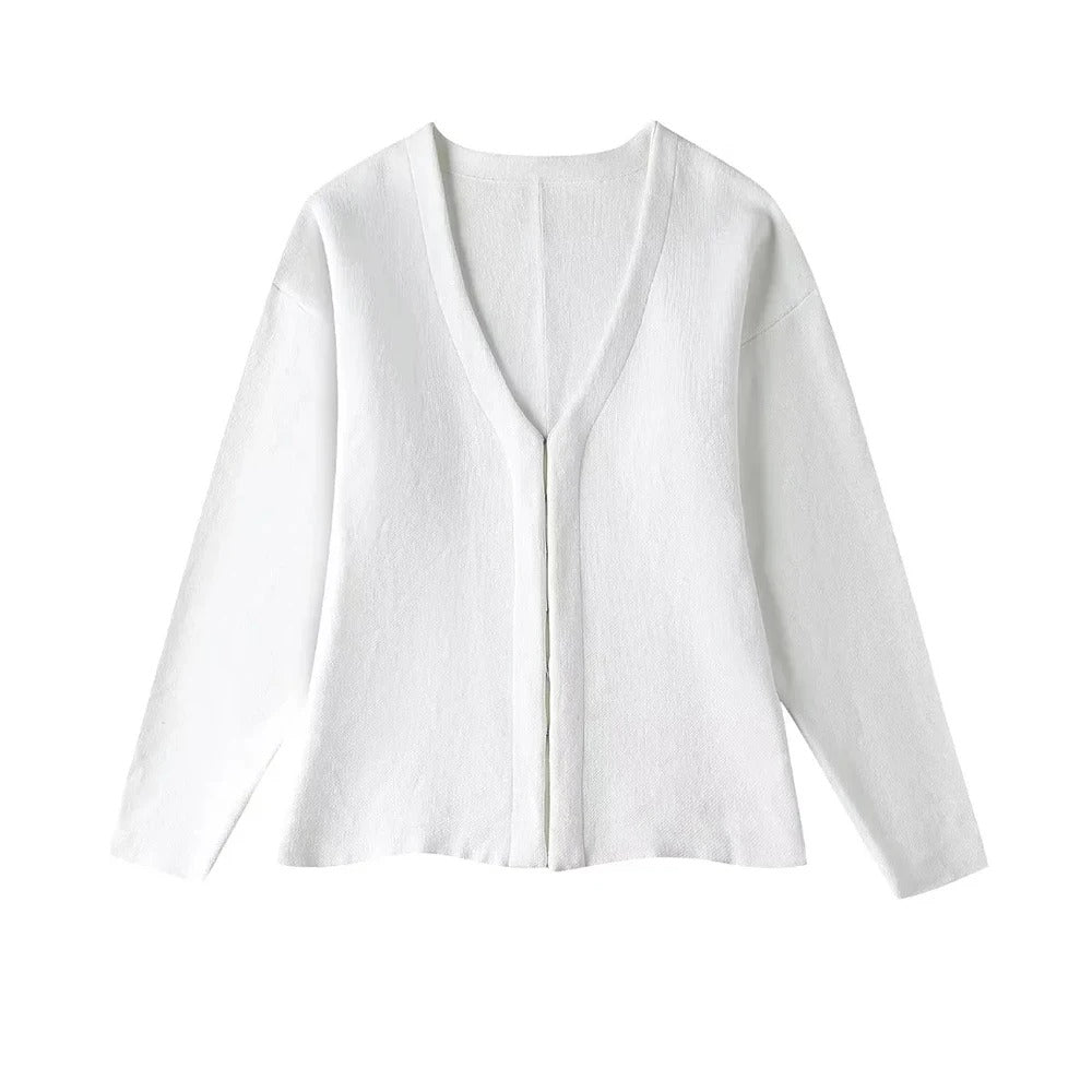 Gehäkelte Strickjacke für Frauen