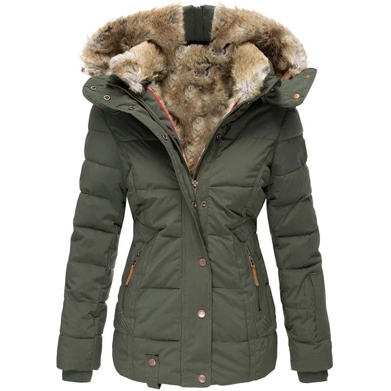 Warme Baumwoll-Steppjacke für Damen