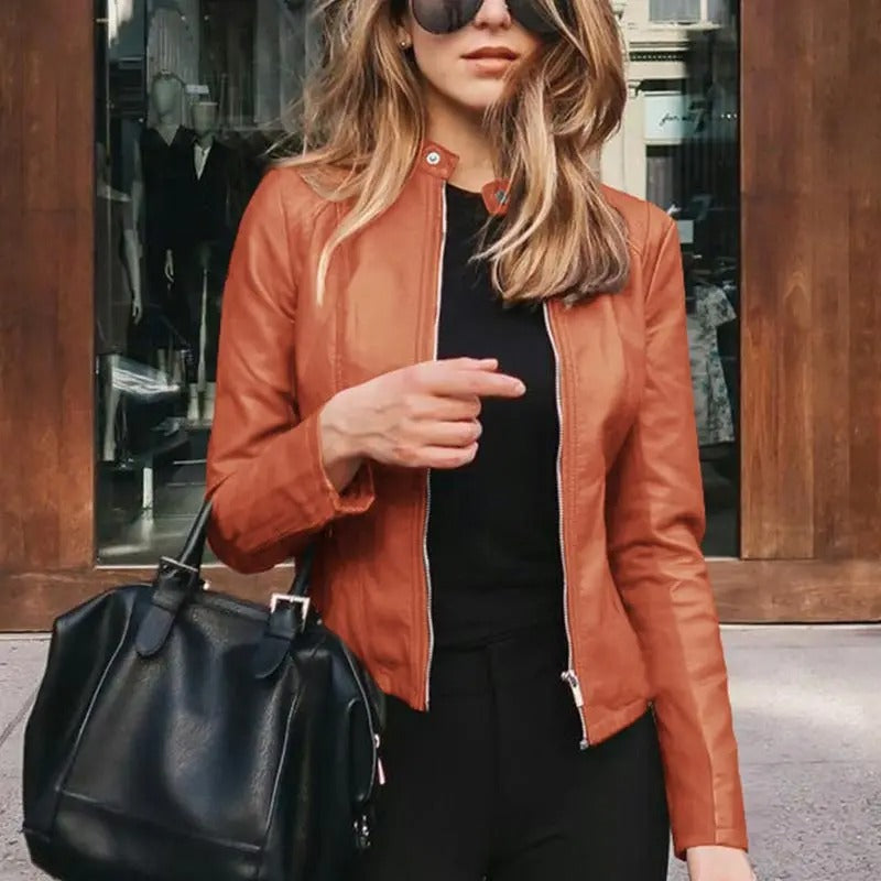 Motorradlederjacke für Frauen