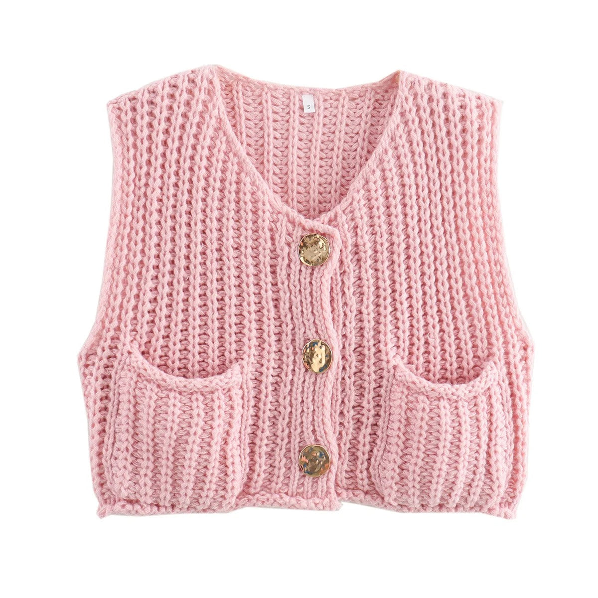 Strickjacke für Damen mit Metallknöpfen