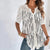 Damen Bluse Verspielt Druck Atmungsaktives Polyester für Freizeit und Büro 6