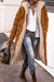 Variant image for Damen Pufferjacke Schwarz Elegant Lange mit Pelzfutter Polyester-2