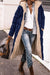 Variant image for Damen Pufferjacke Schwarz Elegant Lange mit Pelzfutter Polyester-25