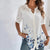 Damen Bluse Verspielt Druck Atmungsaktives Polyester für Freizeit und Büro 4