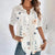 Variant image for Damen Bluse Verspielt Druck Atmungsaktives Polyester für Freizeit und Büro-49