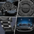 Herren Uhr Modern Edelstahl Magnetische Armbanduhr mit Touch Time Technologie