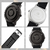 Herren Uhr Modern Edelstahl Magnetische Armbanduhr mit Touch Time Technologie