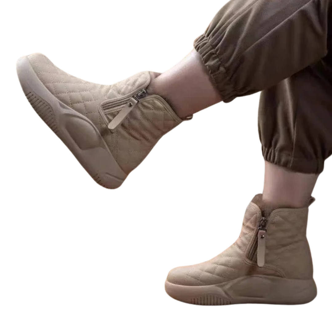 Winter-Schneestiefel mit dickem Boden