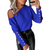 Langärmelige Button-Down-Bluse für Damen