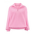 Damenpullover aus Fleece in Rosa mit Reißverschluss