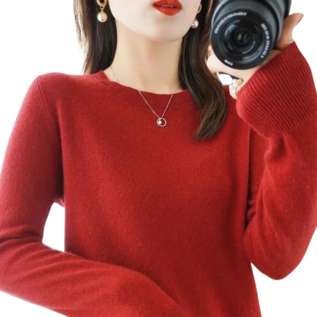 Lässiger Strickpulli für Frauen