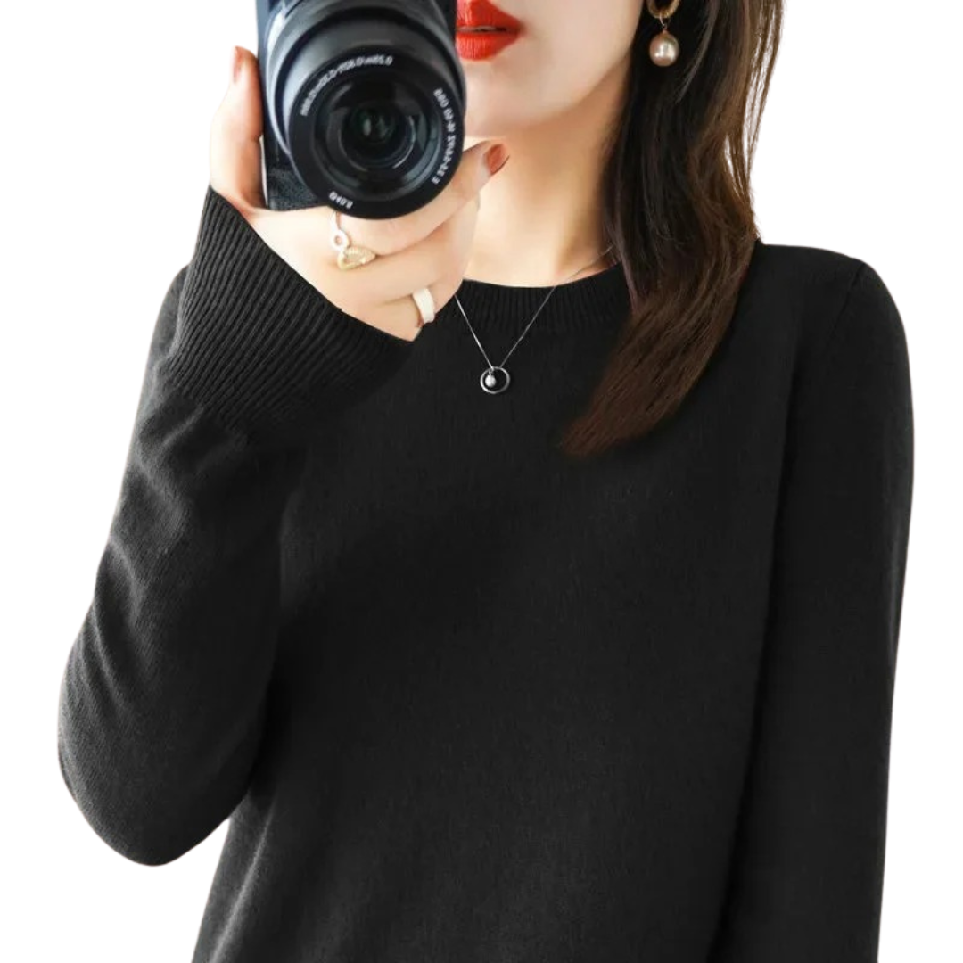 Lässiger Strickpulli für Frauen