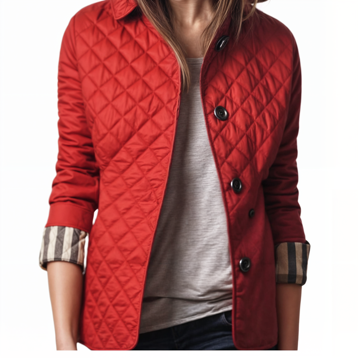 Damen-Steppjacke mit Umlegekragen