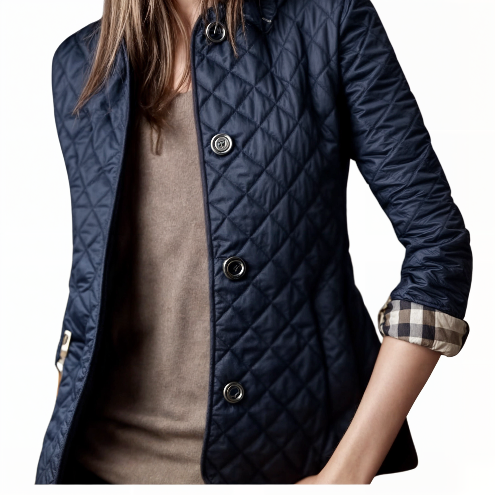 Damen-Steppjacke mit Umlegekragen