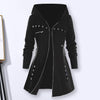 Lange Damen-Kapuzenpullover mit Kapuze