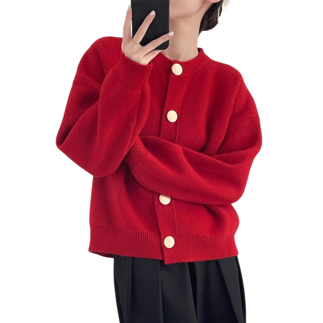 Weiche Damen-Strickjacke